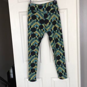 LulaRoe OS Disney Leggings Minnie Black/colorful